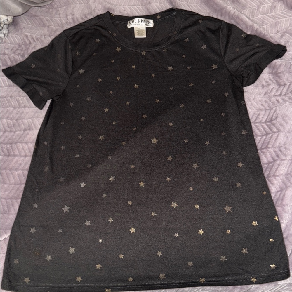 Cut & Paste Gold Star T-Shirt